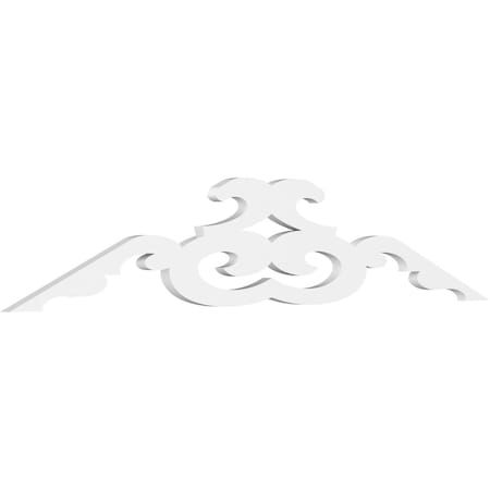 Ekena Millwork Pitch Benson Architectural Grade PVC Gable Pediment, 60"W x 12 1/2"H x 1"P (5/12) GPP060X013X100BEN